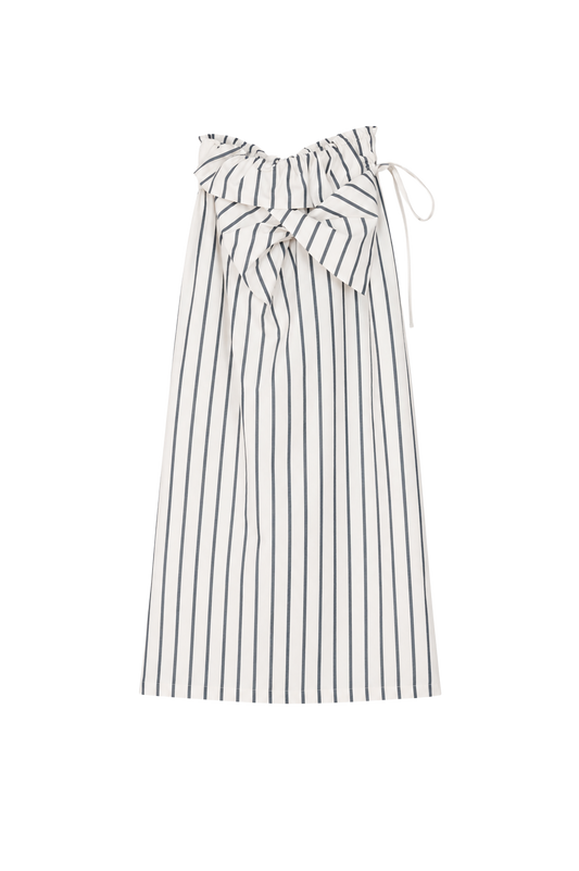 asymmetric folded layer strap dress