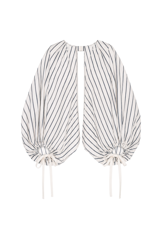 puffy sleeves with striped outerwear (pre-order 11月寄出)