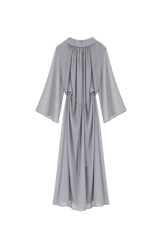 wide sleeves gathered dress (pre-order)