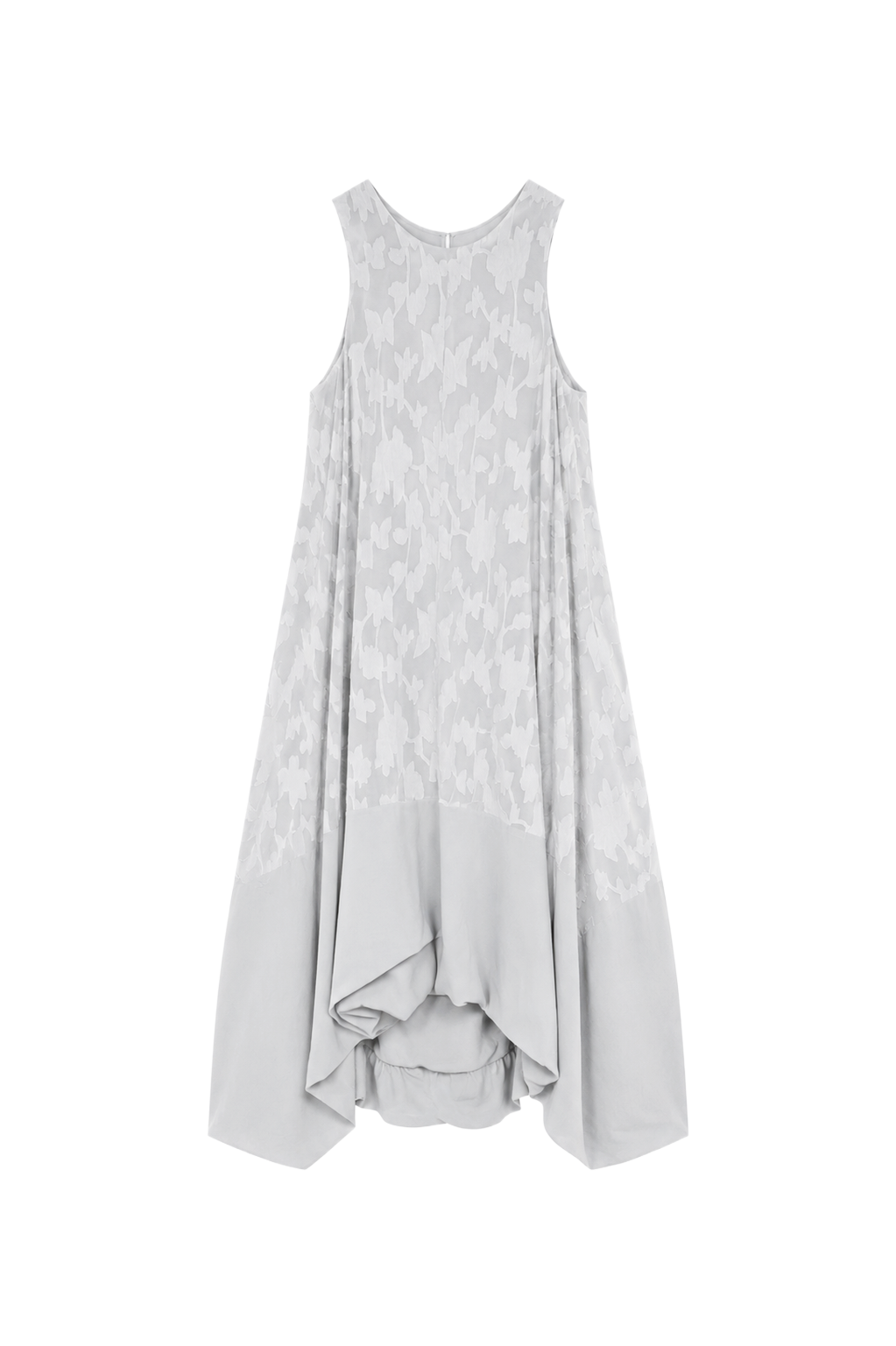 sheer jacquard sleeveless cloud dress ( in- stock)