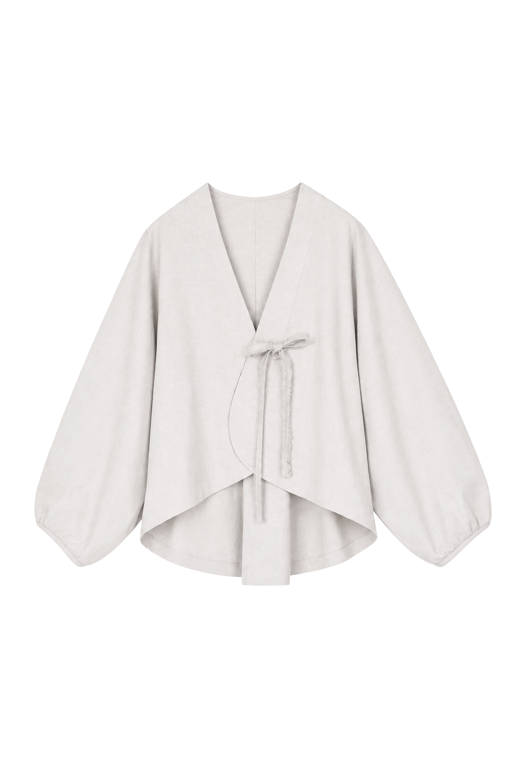 smoke gray long-sleeve cover-up jacket (in-stock)
