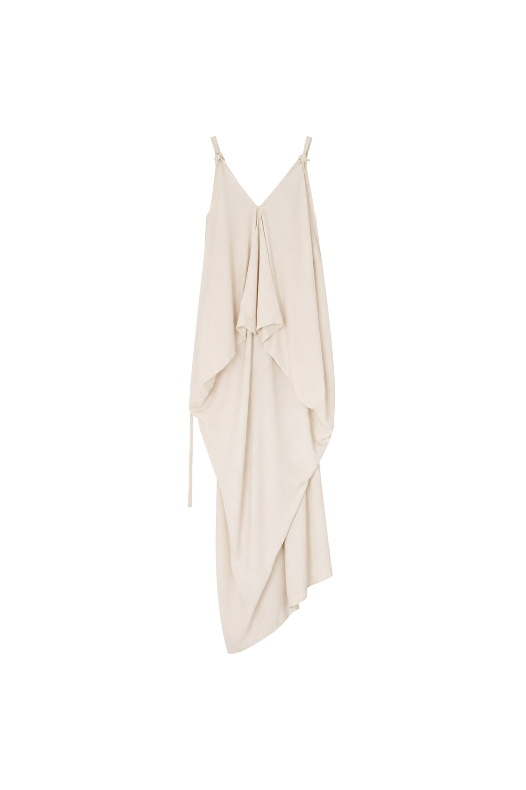 square-cut backless dress - beige (in-stock)