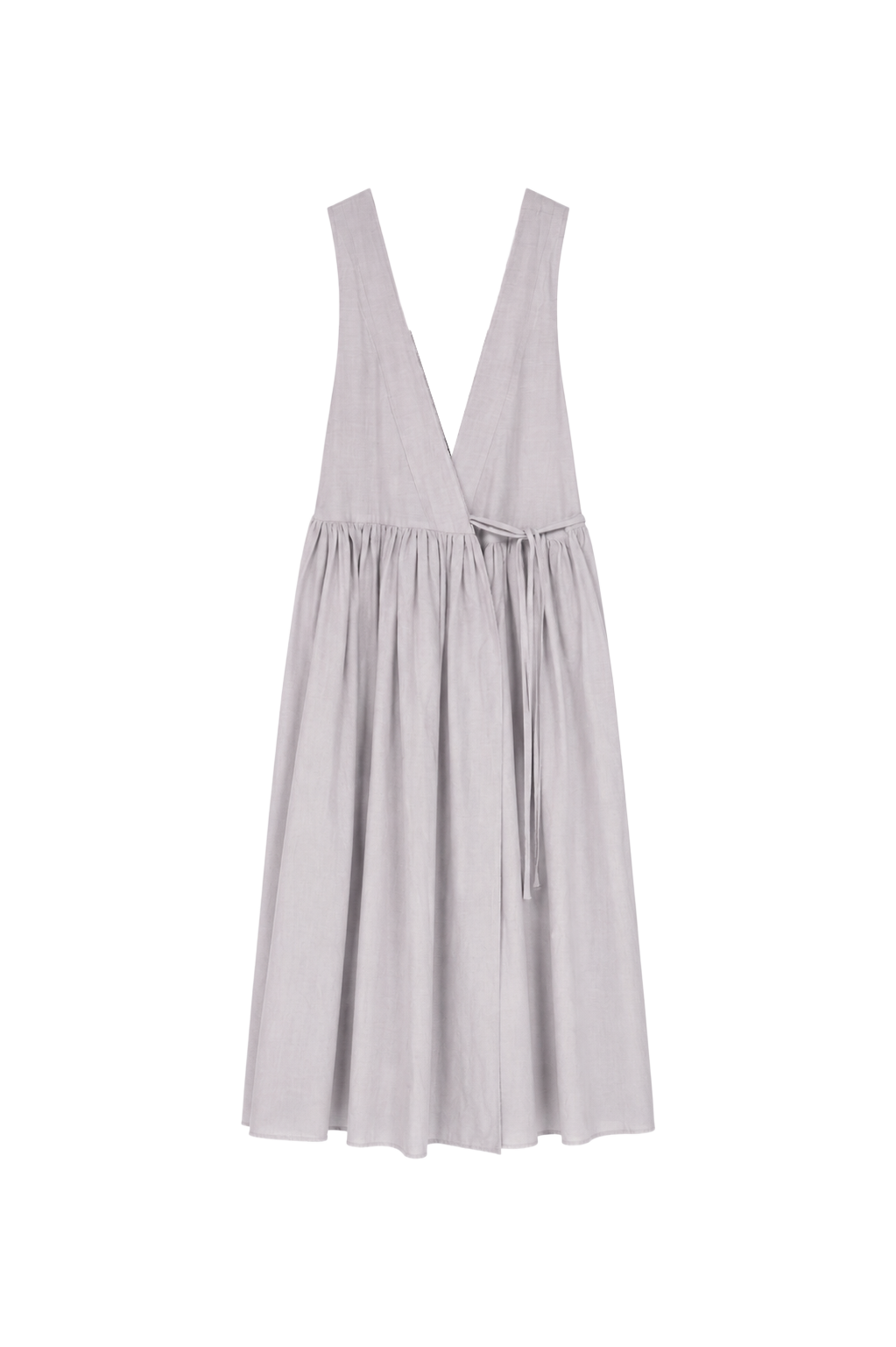 organic cotton vest dress – naturally dyed with blueberry (in-stock)