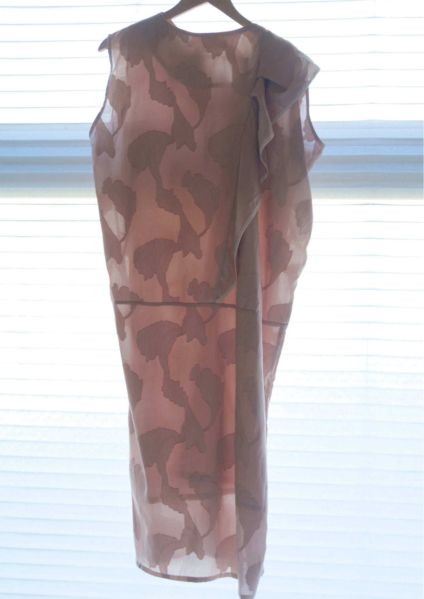 asymmetric cut midi dress ( in-stock)