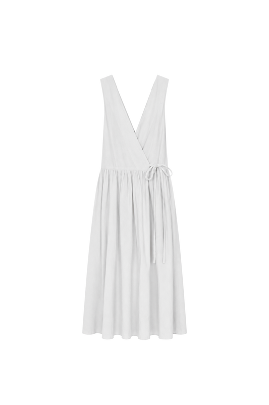 organic cotton vest dress – naturally dyed with red turnip (in-stock)
