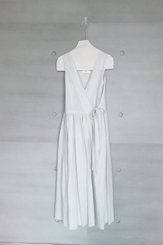 organic cotton vest dress – naturally dyed with red turnip (in-stock)