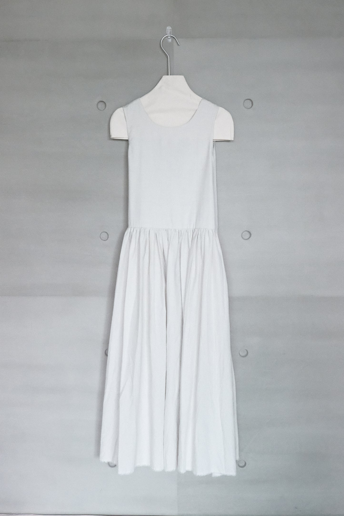 organic cotton vest dress – naturally dyed with red turnip (in-stock)