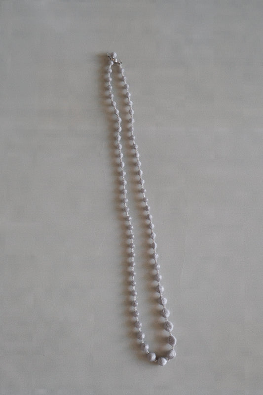 triple 000 立體刺繡項鍊 60cm - grey  (in-stock)