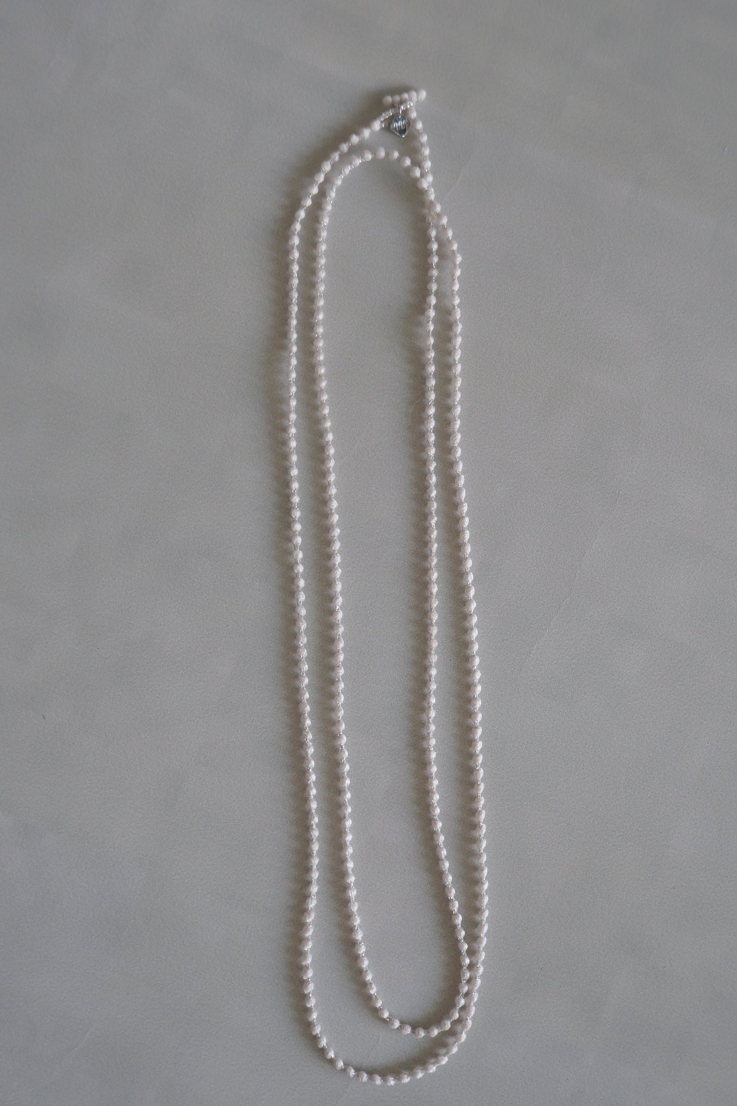 triple 000 立體刺繡項鍊 120cm - white  (in-stock)