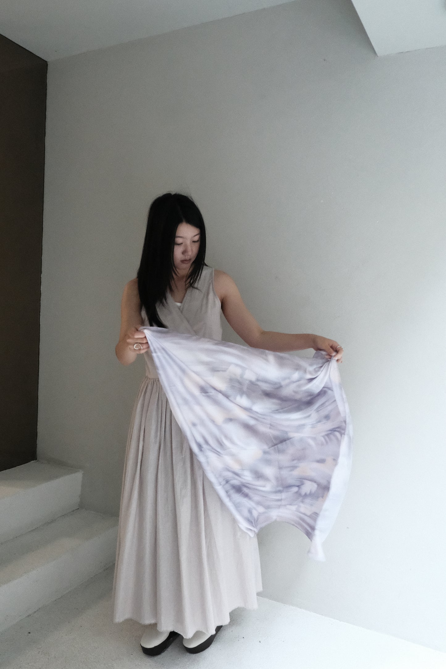 boo × ccyeh silk scarf - purple