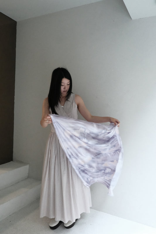 boo × ccyeh silk scarf - purple