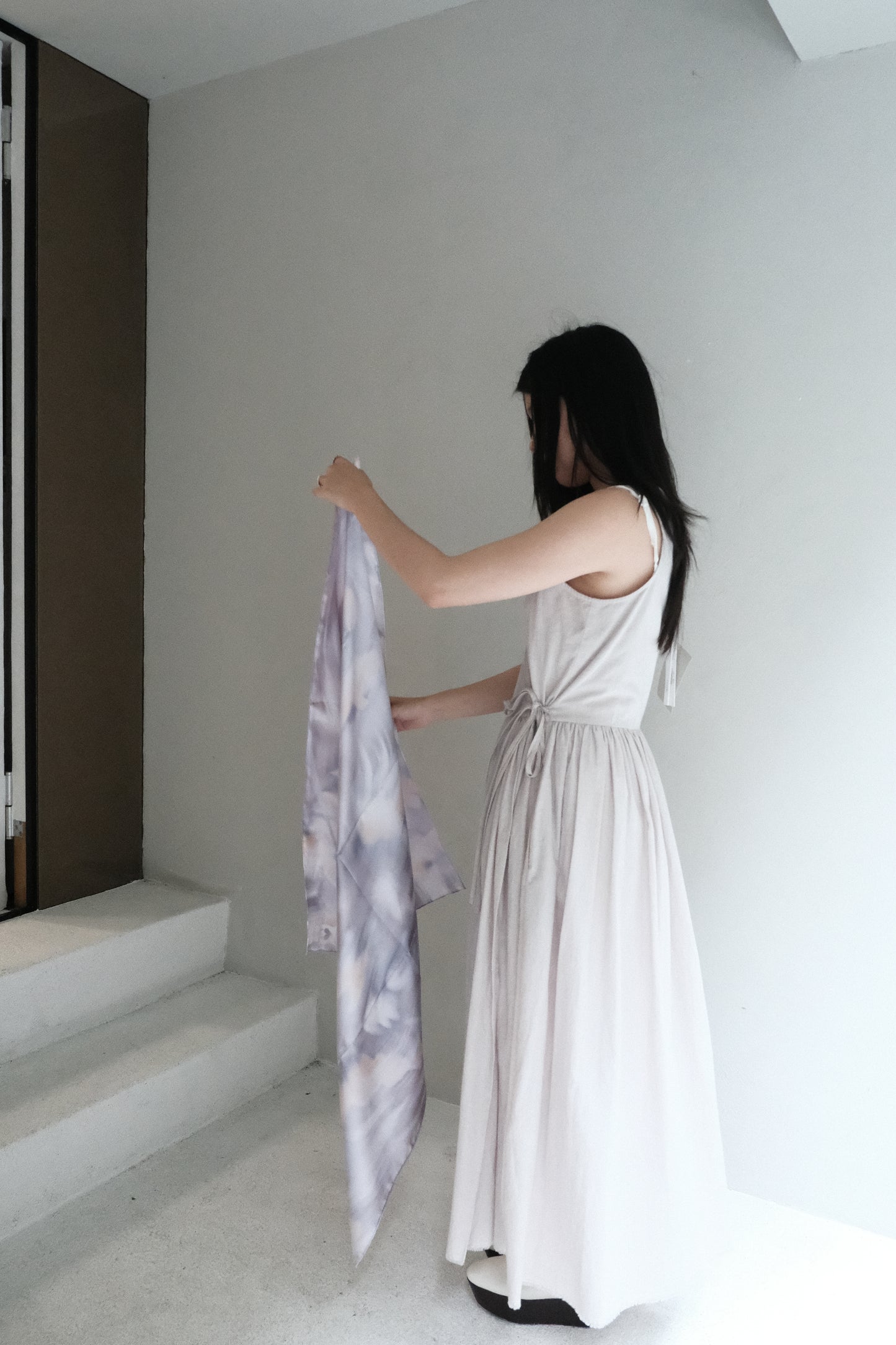 boo × ccyeh silk scarf - purple