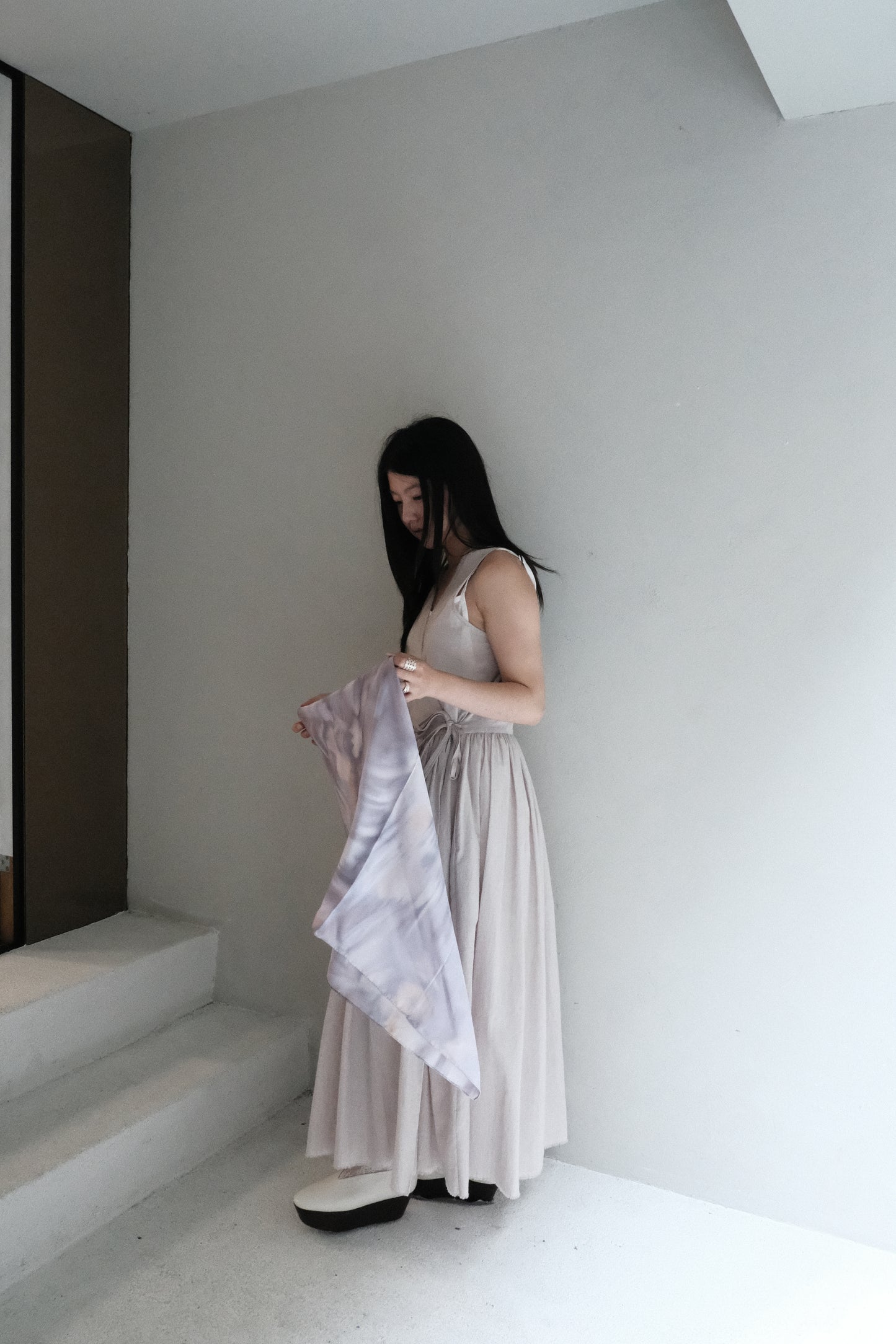 boo × ccyeh silk scarf - purple