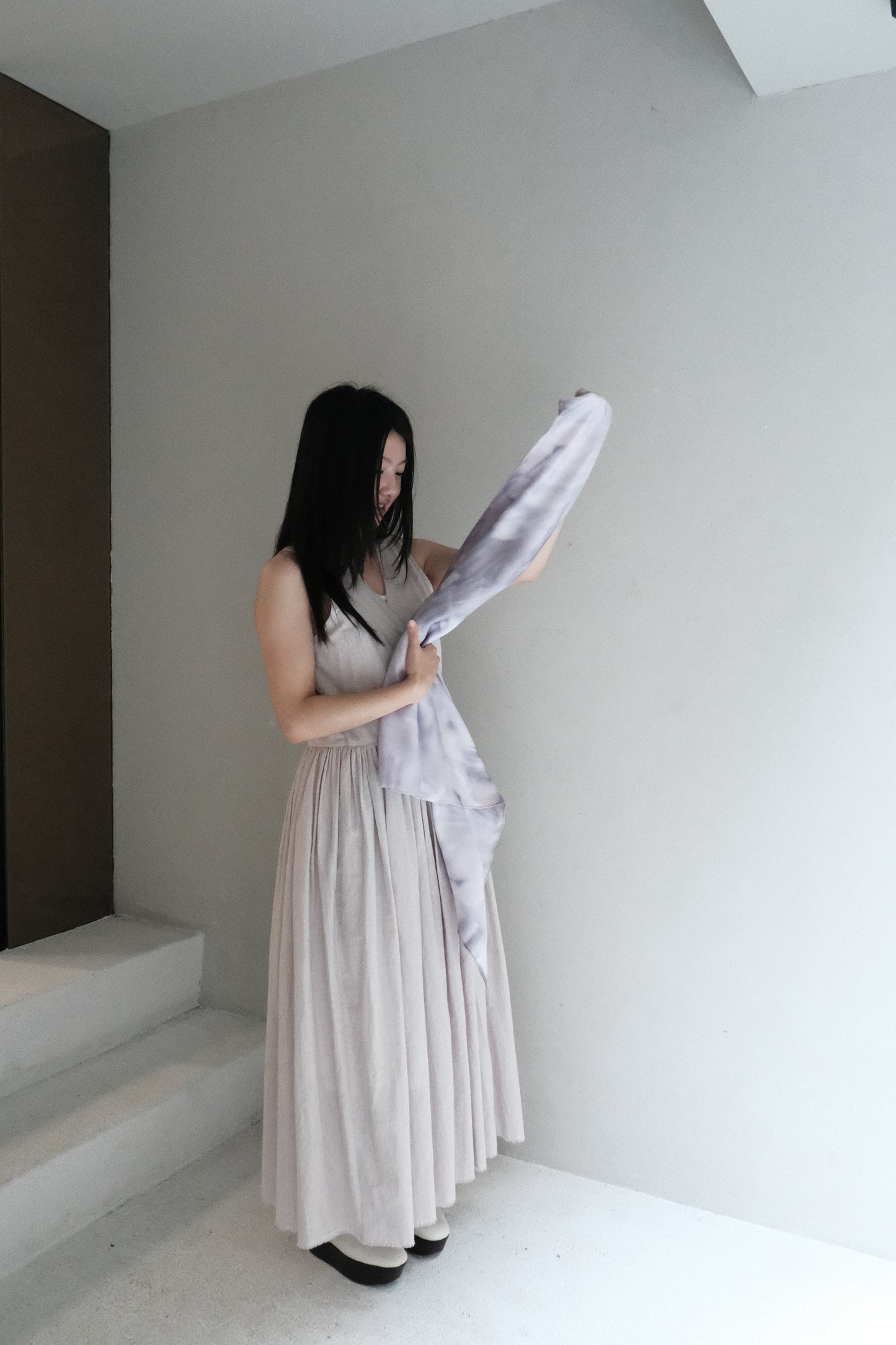 boo × ccyeh silk scarf - purple
