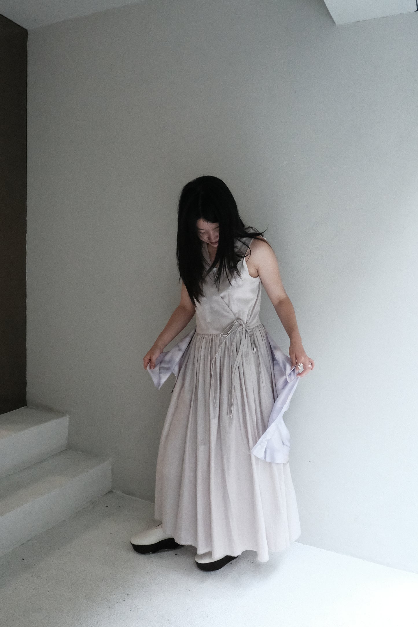 boo × ccyeh silk scarf - purple