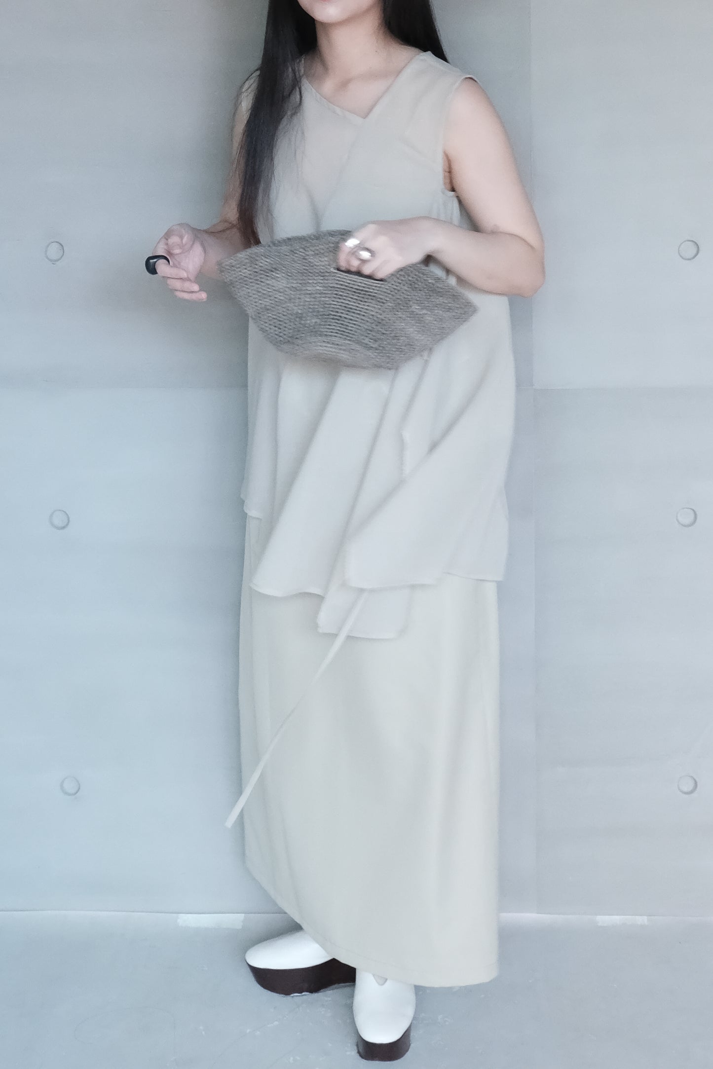 asymmetric dual-way tie vest (pre-order)