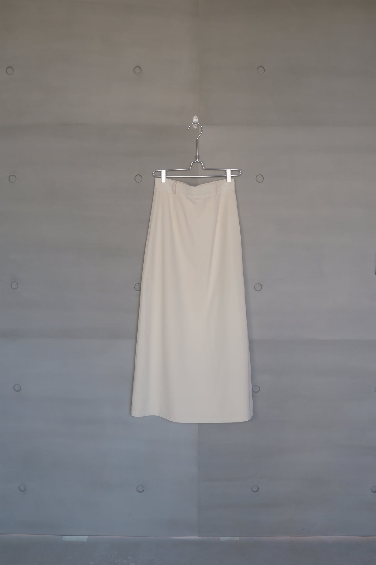 wool blend straight skirt - beige (in-stock)