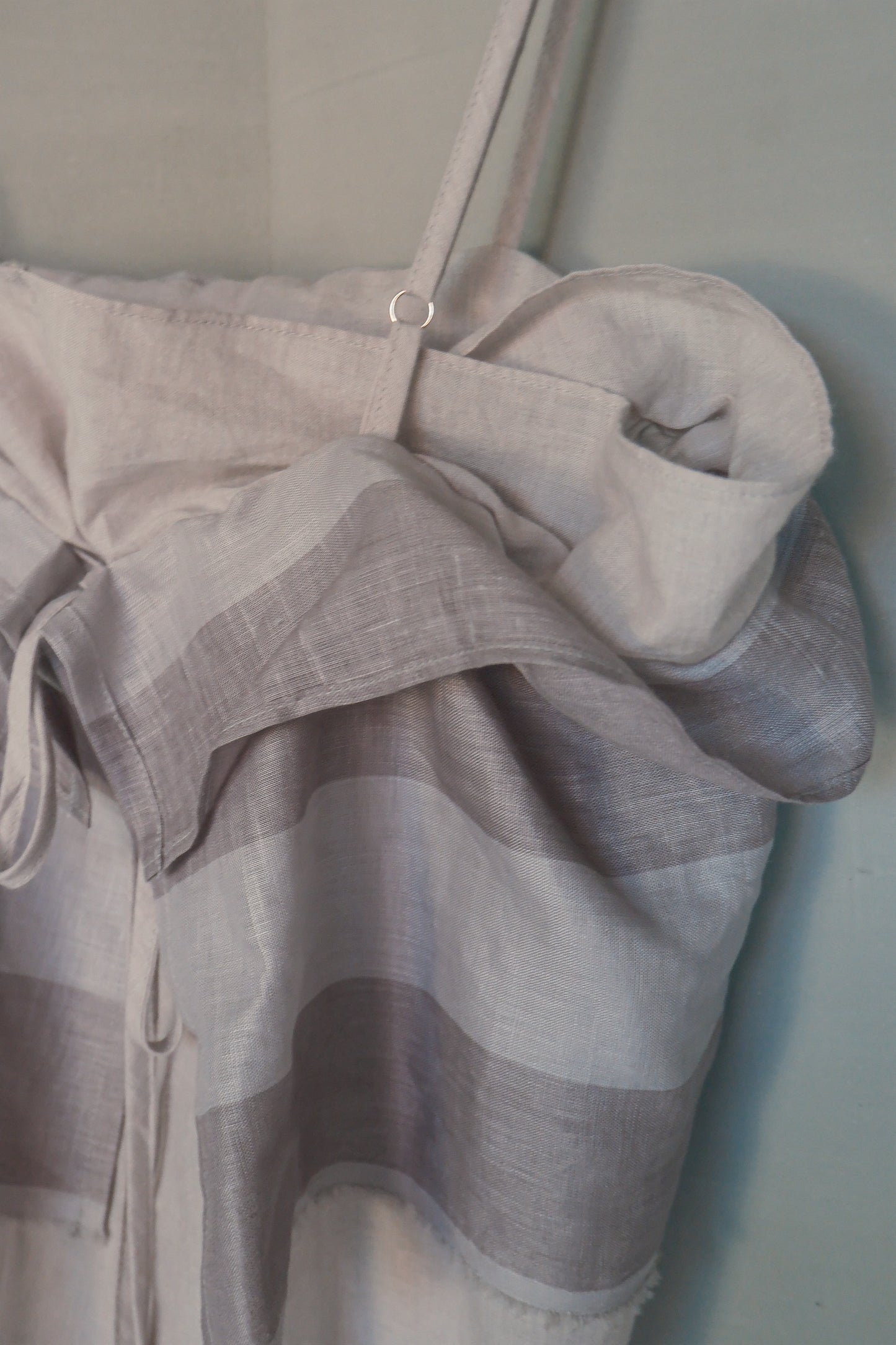 double-layer ruched crop top (in-stock)