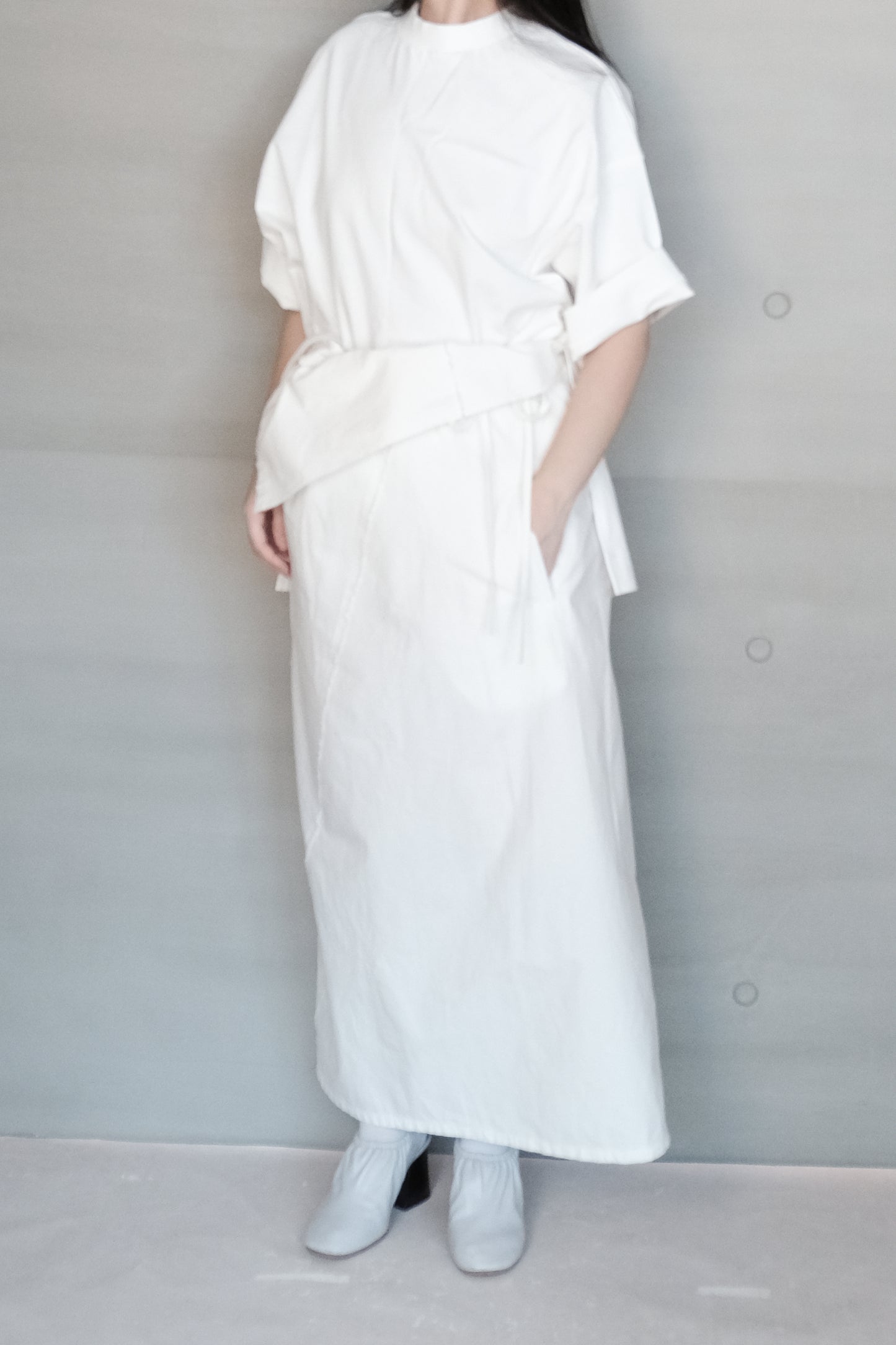 embroidered logo white t-shirt