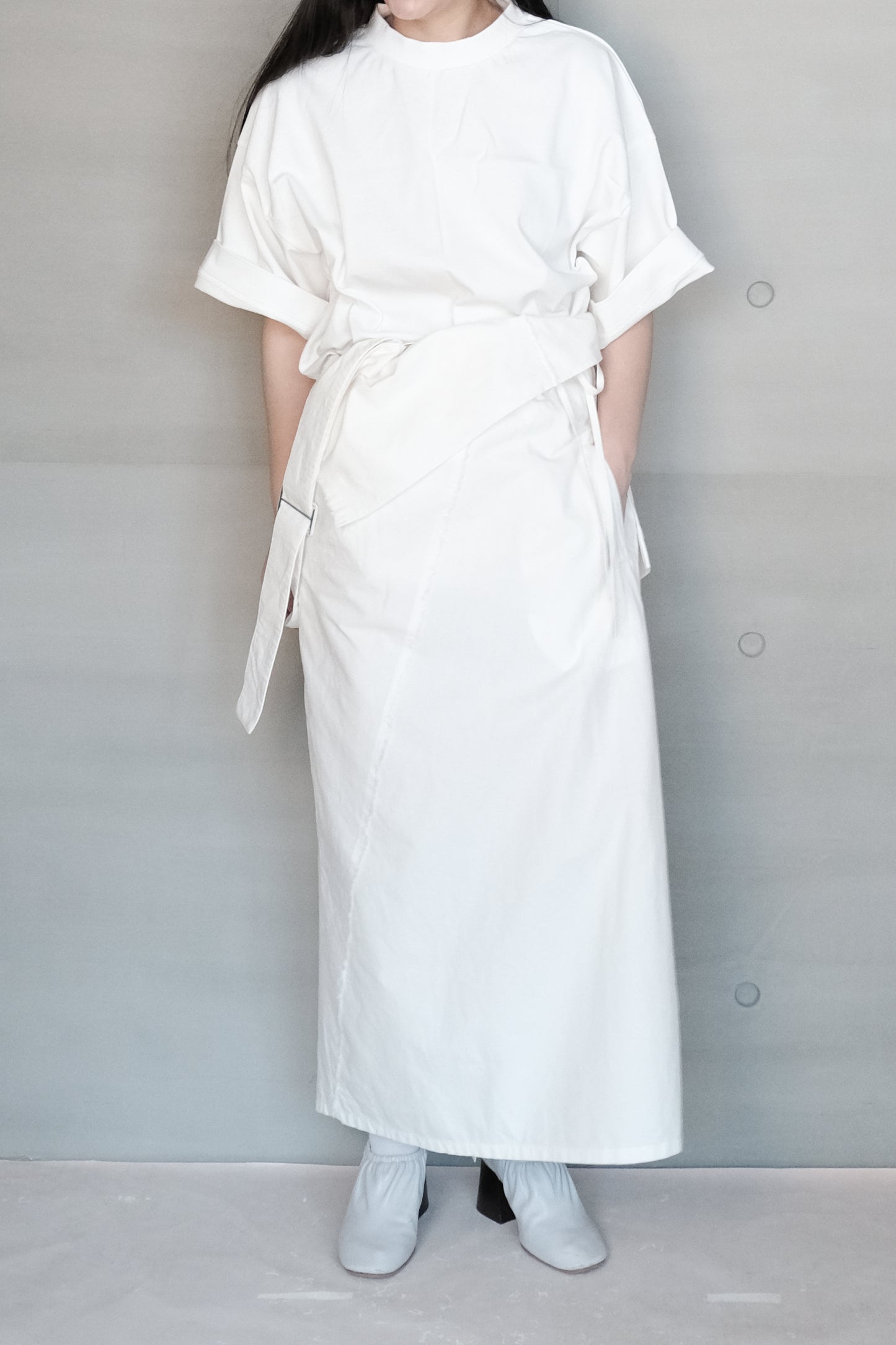 embroidered logo white t-shirt