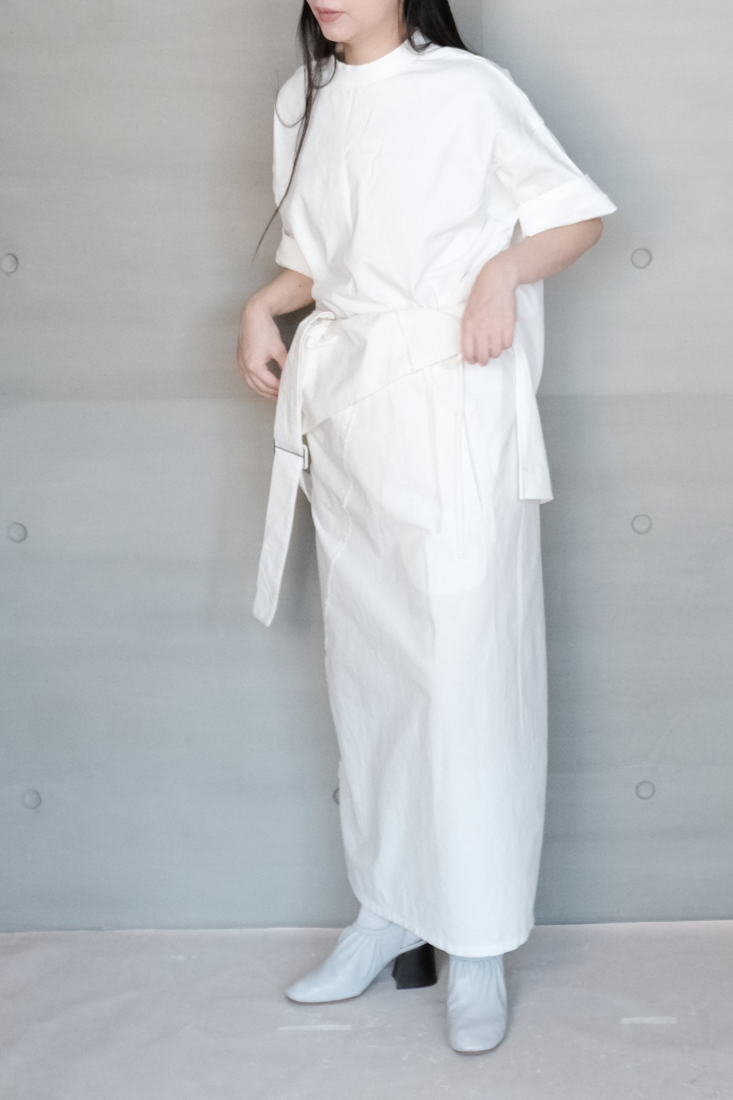 embroidered logo white t-shirt