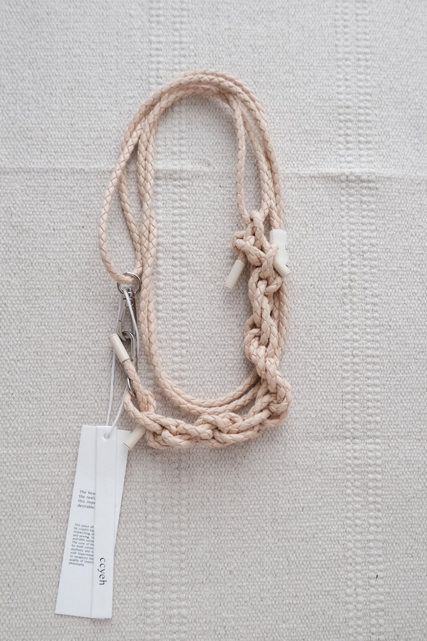 pink handmade braided phone strap