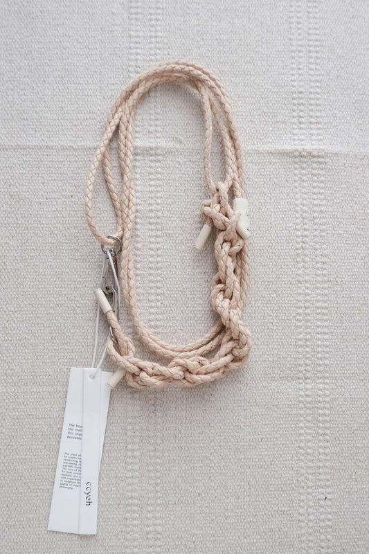 pink handmade braided phone strap