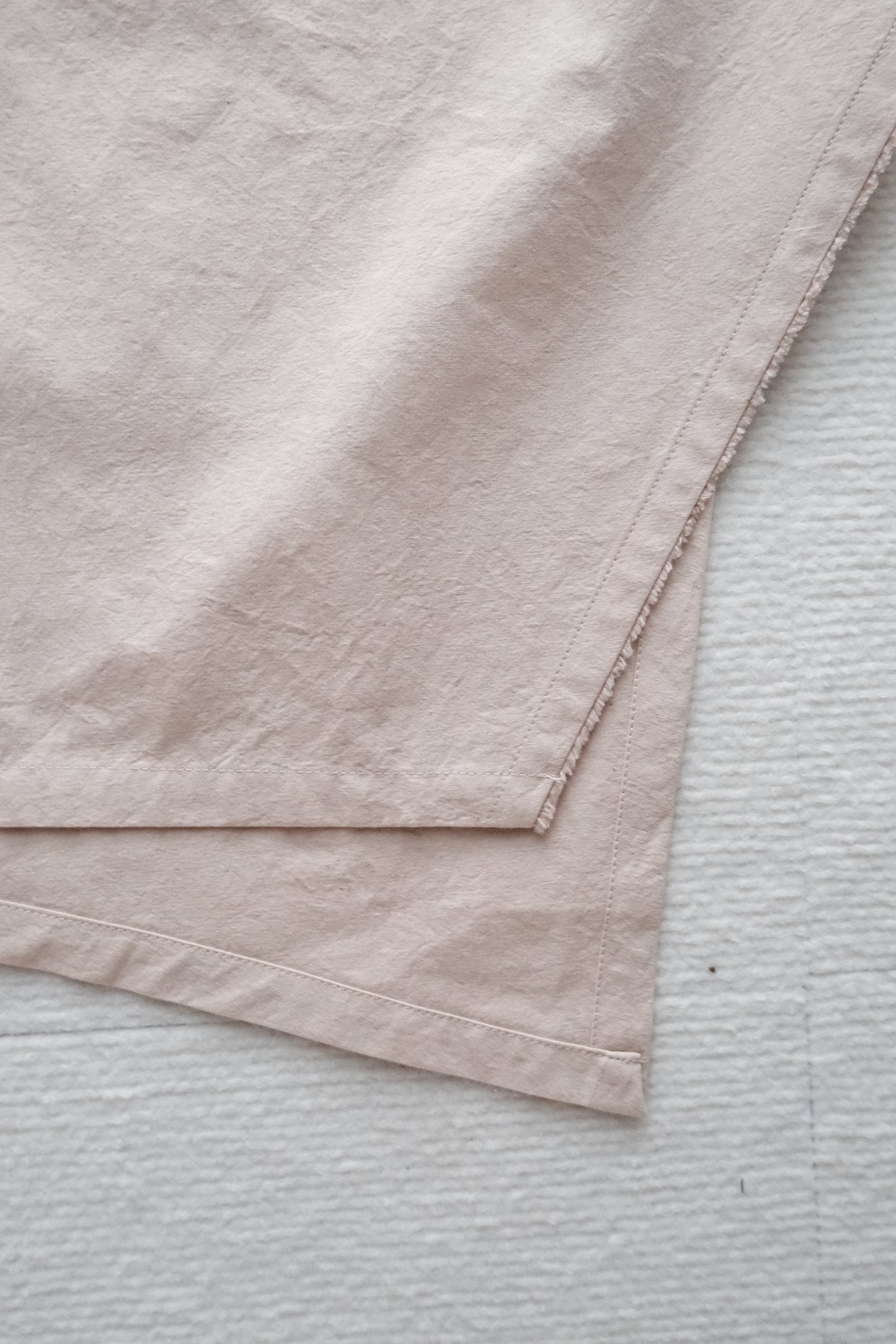 asymmetric folded line strap skirt - pink（in-stock)
