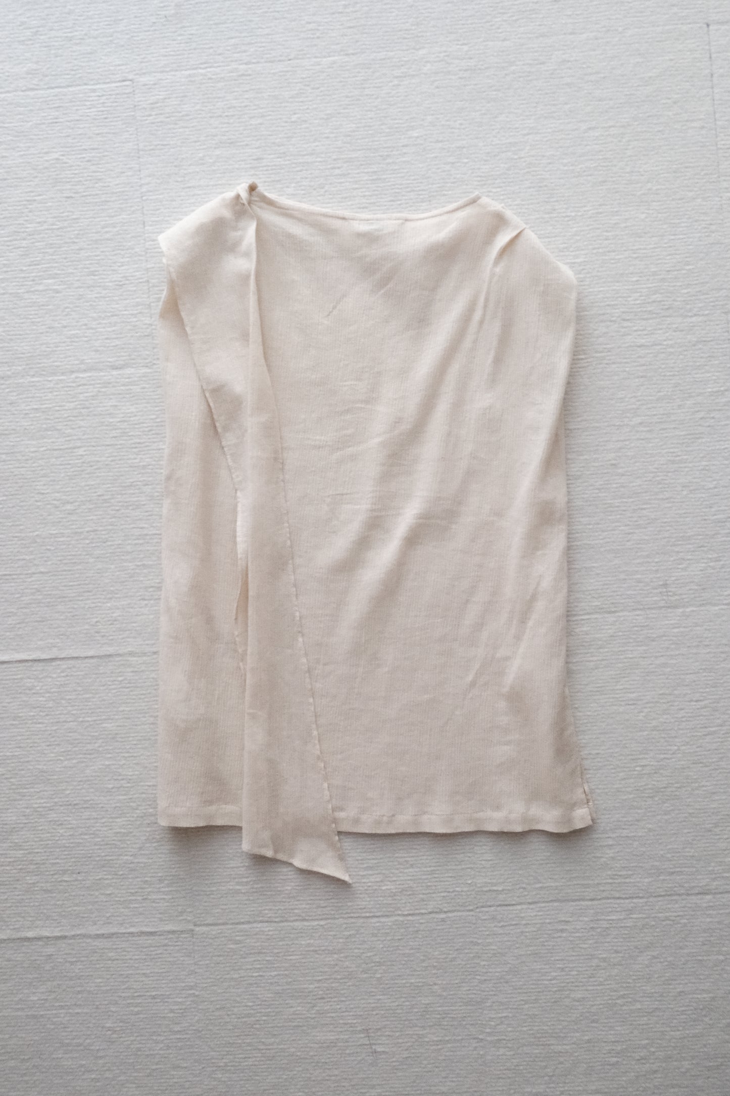 non-dyed organic drap top - beige (in-stock)