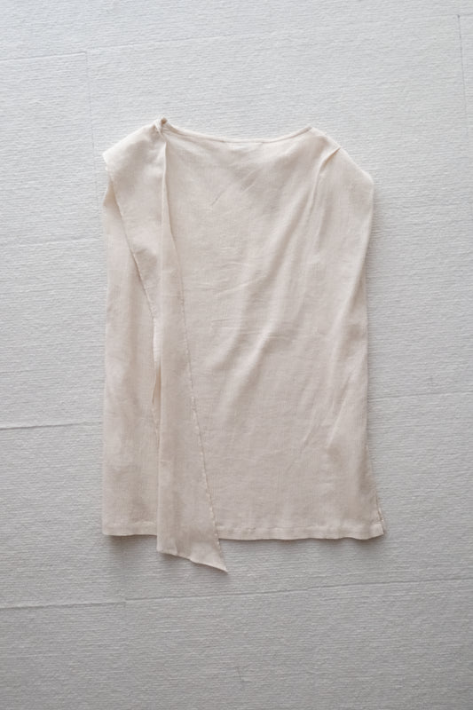 non-dyed organic drap top - beige (in-stock)