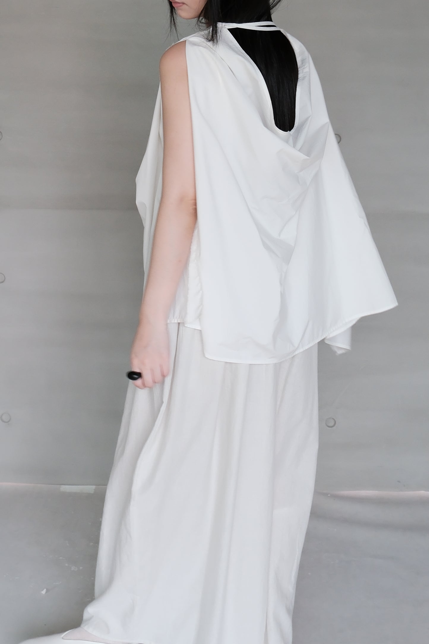 organic cotton hakama wide pants – naturally dyed with red turnip (in-stock)