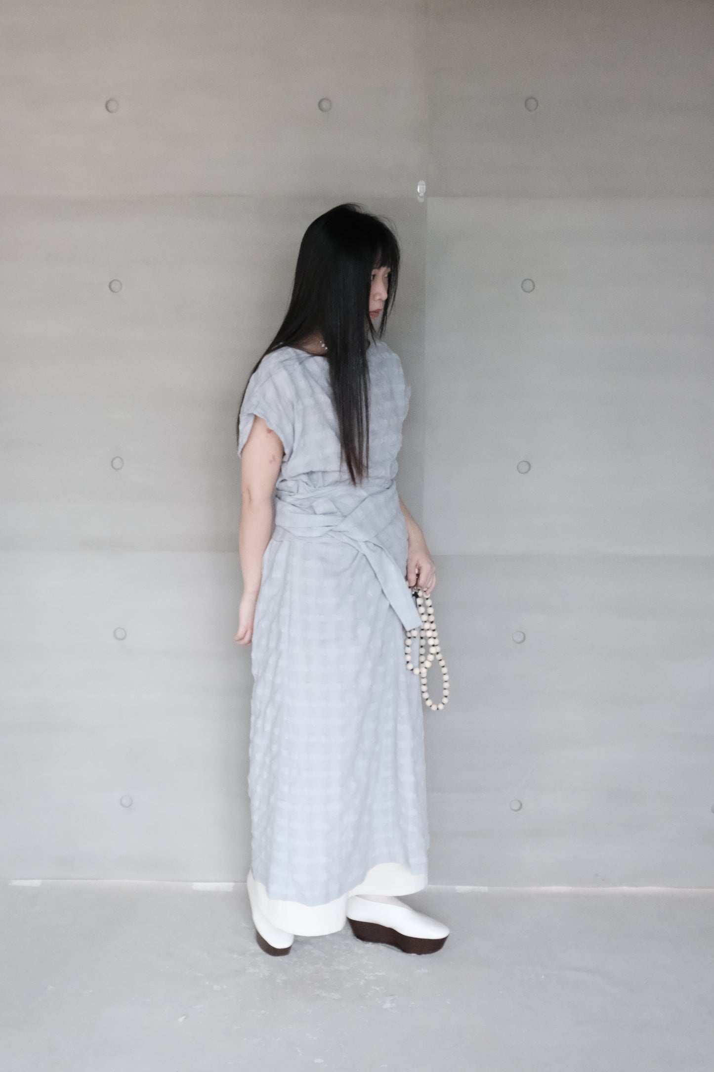 cotton wrapped dress (in-stock)