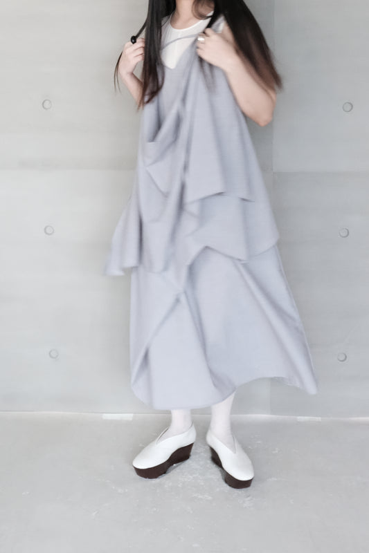 draped-overlay sleeveless top ( in-stock)