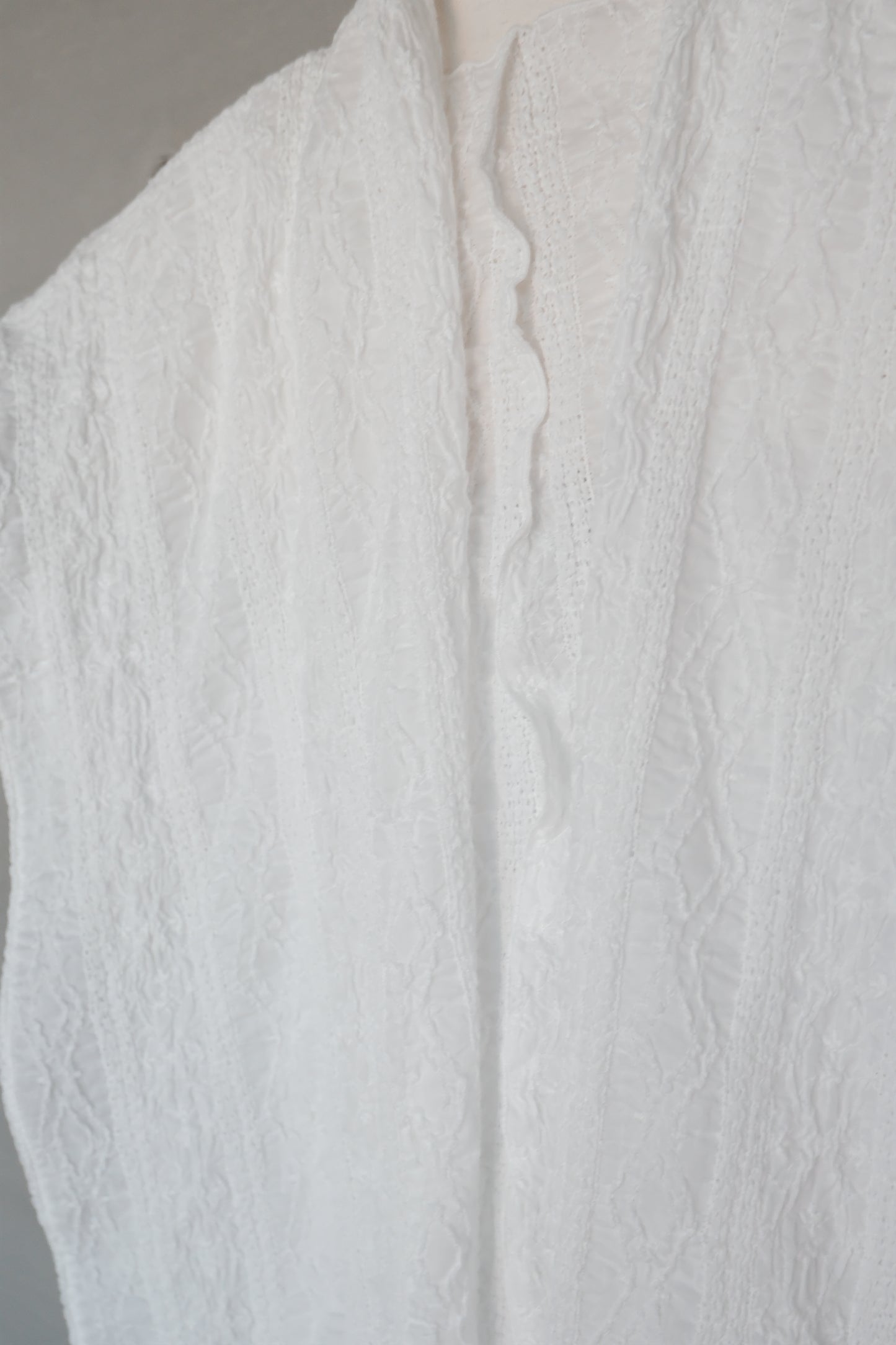 textured knit long vest dress （pre-order)