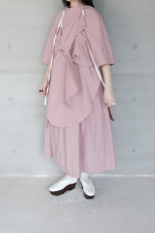 knot-draped shirt （in-stock)