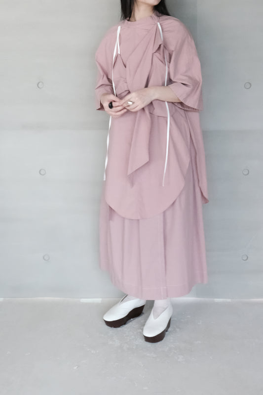 knot-draped shirt （in-stock)