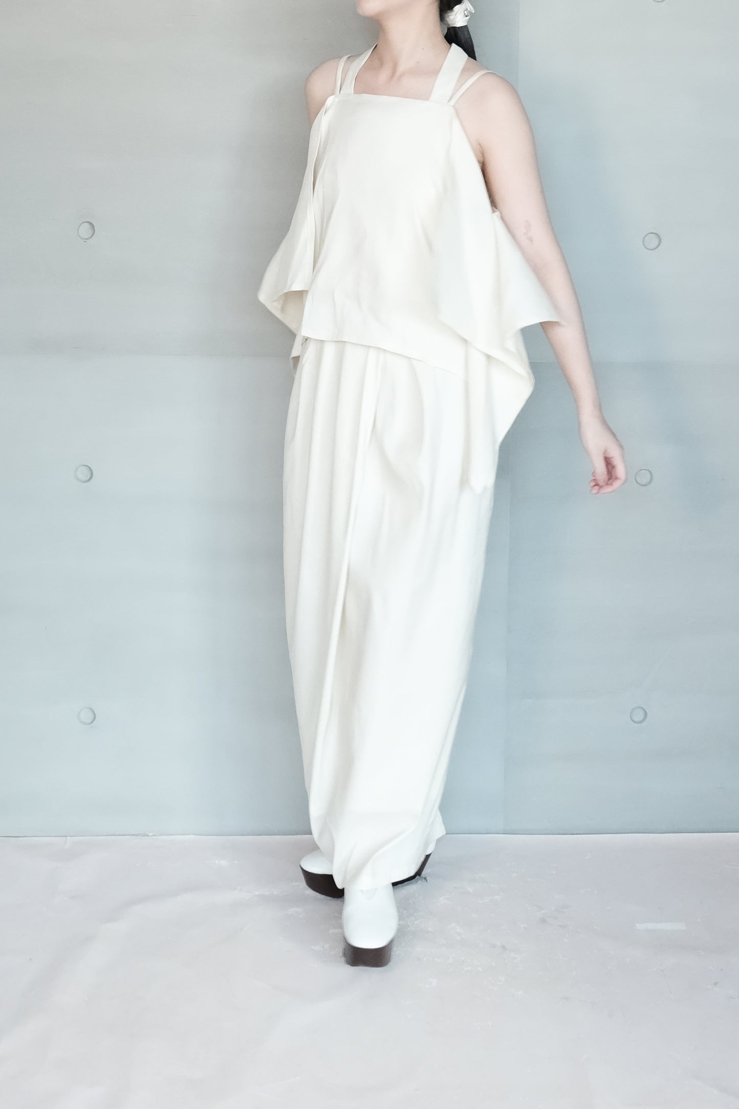square-cut tie-strap top