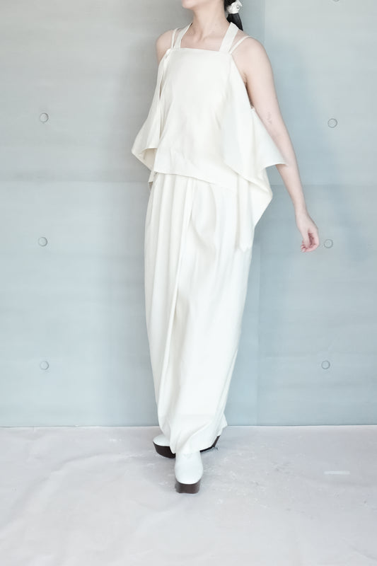 waist-pleated cocoon skirt ( pre-order 9月出貨)