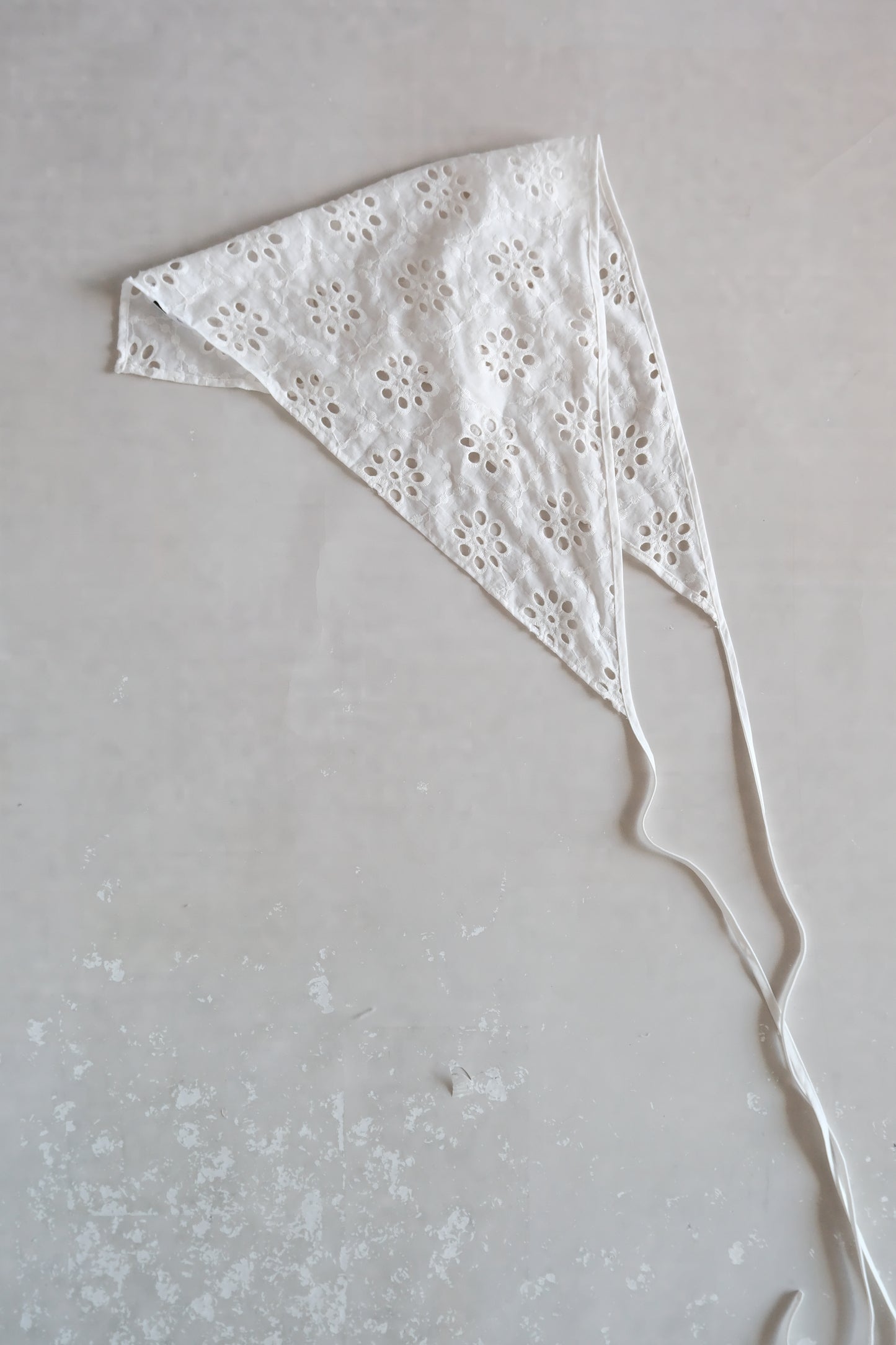 lace jacquard multi-way triangle scarf