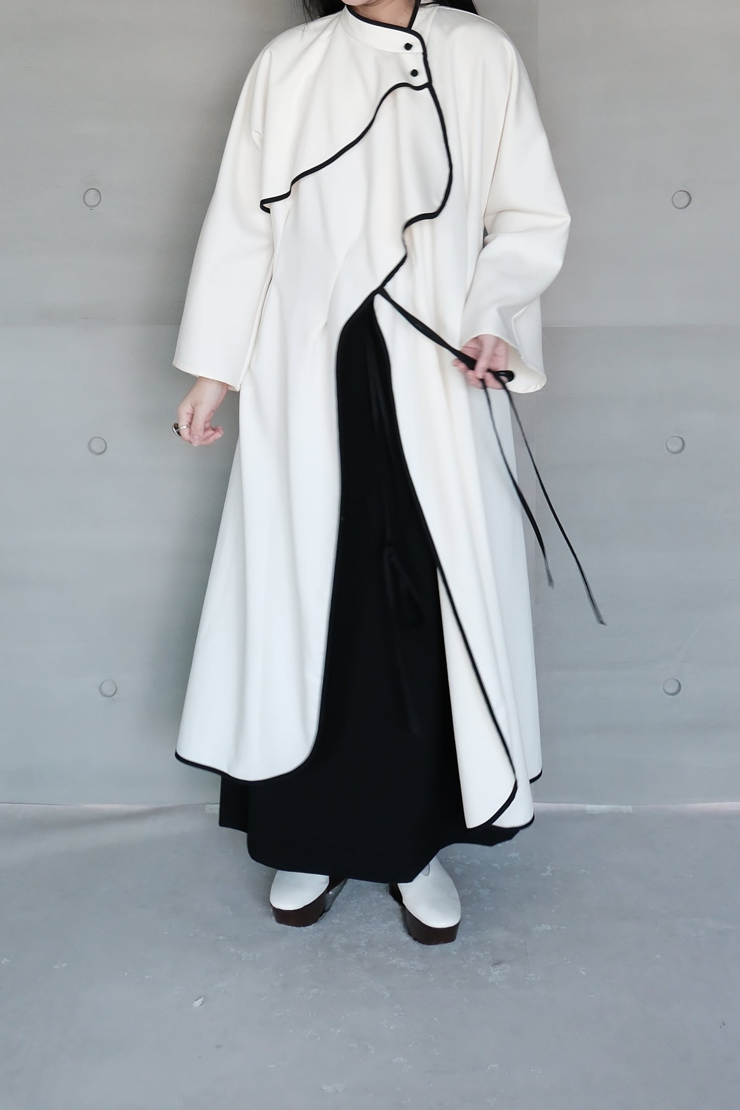 wool-blend maxi skirt (in-stock)