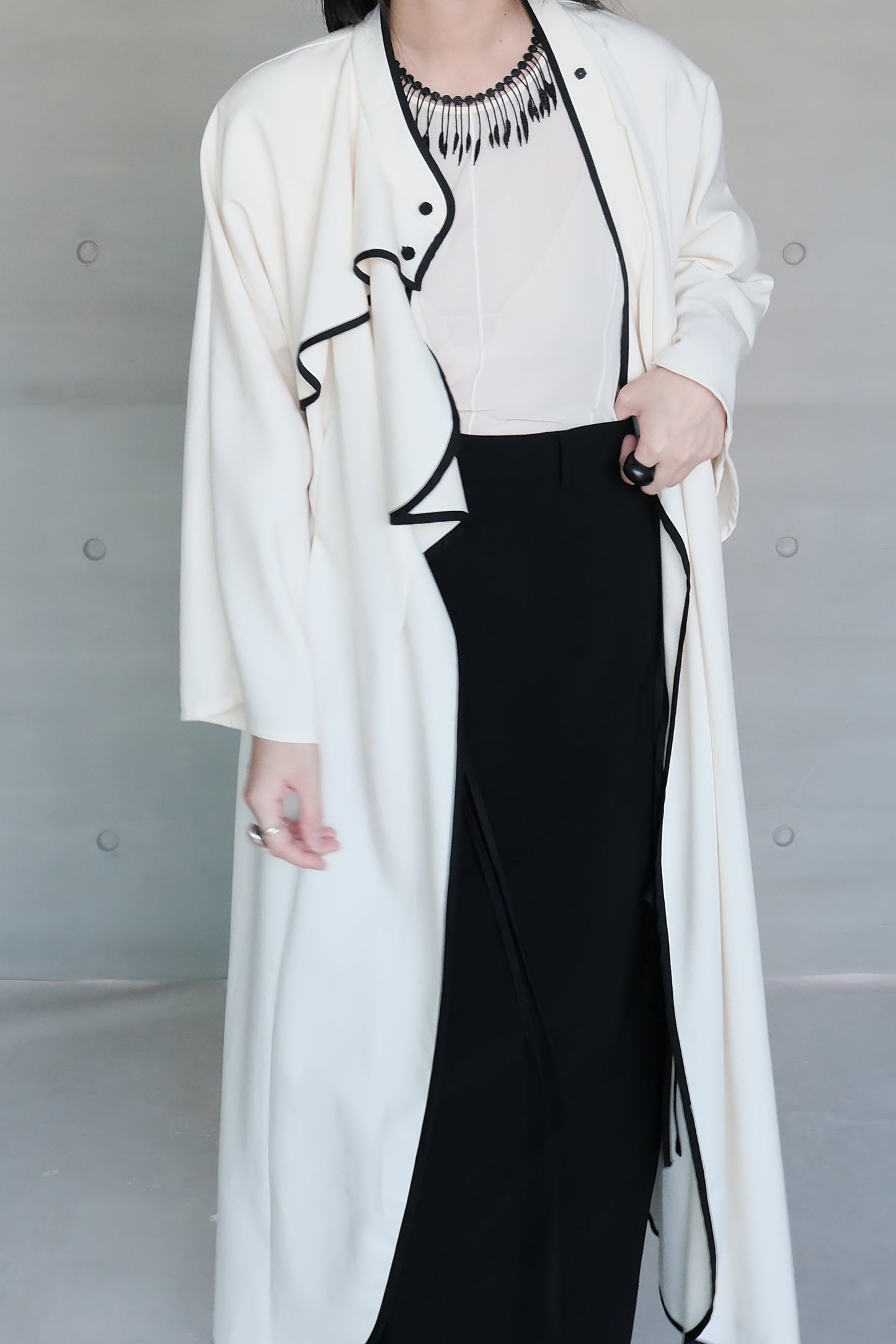 wool-blend maxi skirt (in-stock)