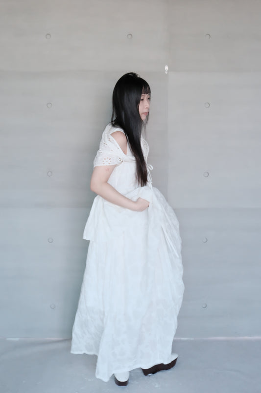 draped layered sleeveless dress (in-stock)