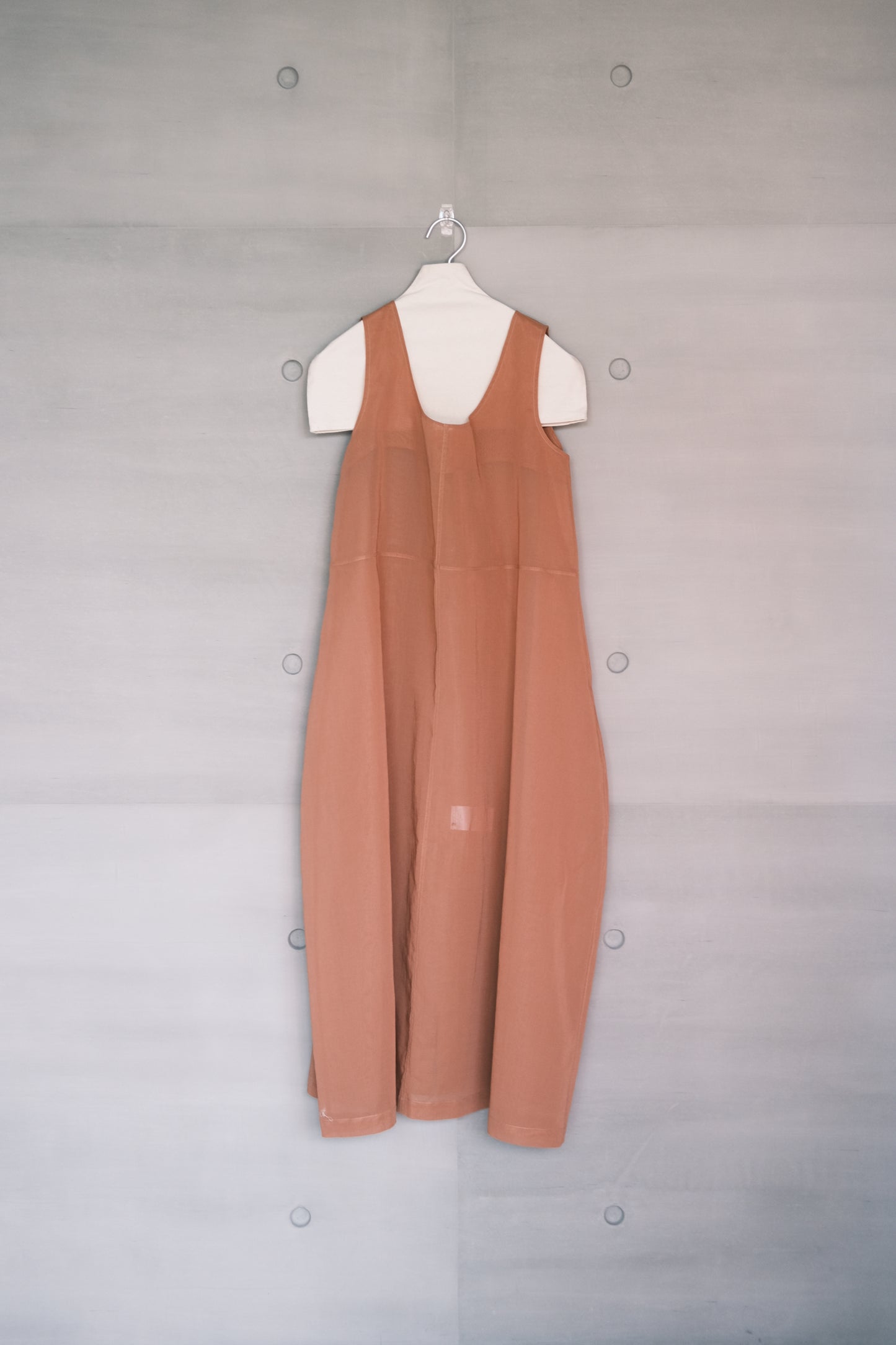 cotton organza cocoon midi dress （in-stock)