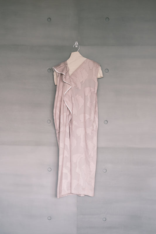 asymmetric cut midi dress ( in-stock)