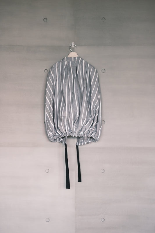 striped cape with tassel （pre-order)