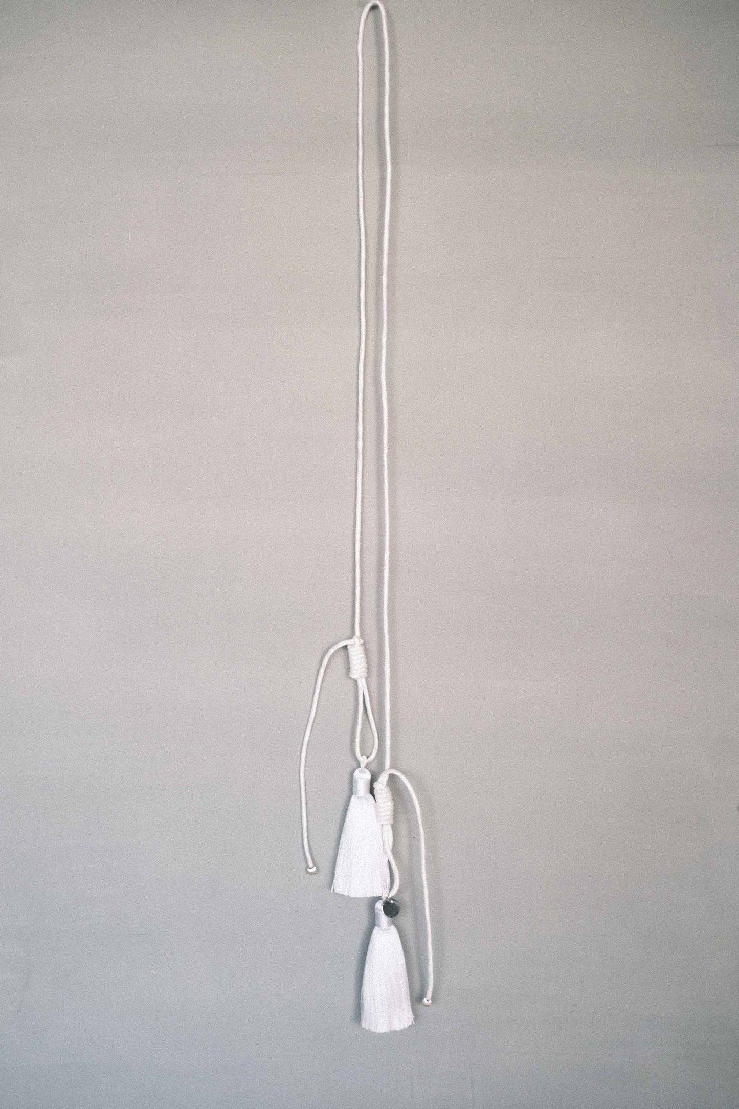 tassel self-tie rope - white