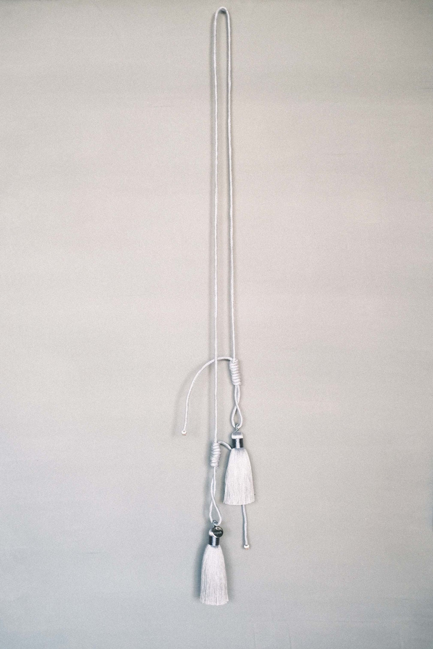 tassel self-tie rope - grey