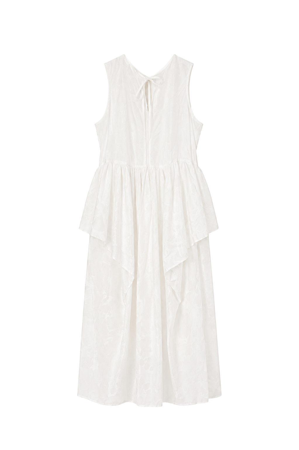 draped layered sleeveless dress (in-stock)