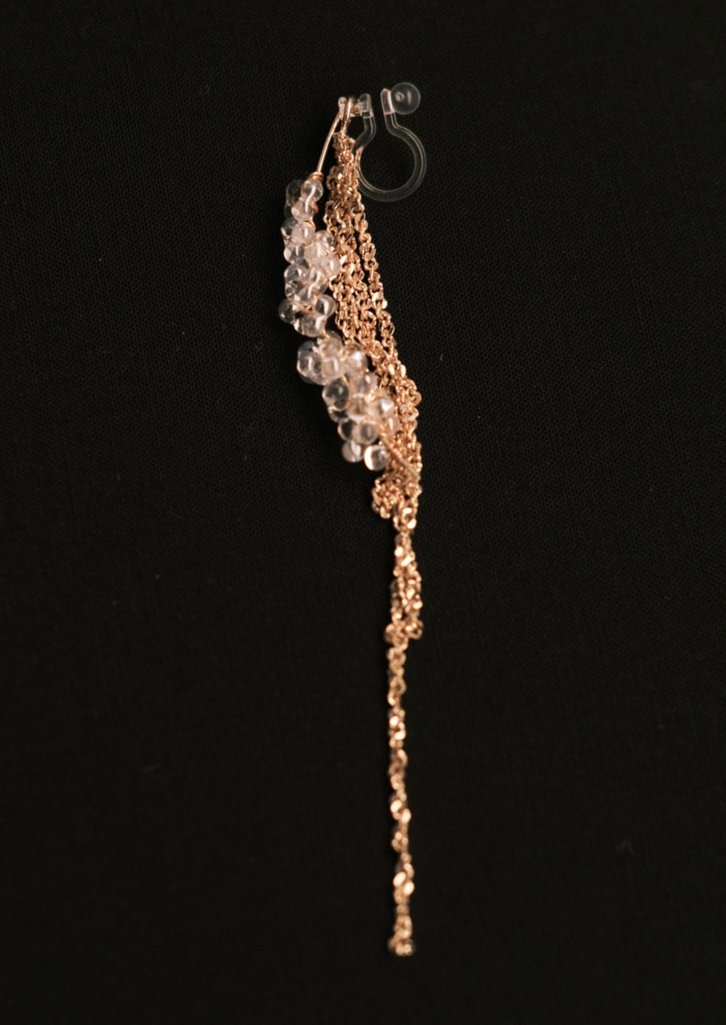 gold tassel earring 003(single)