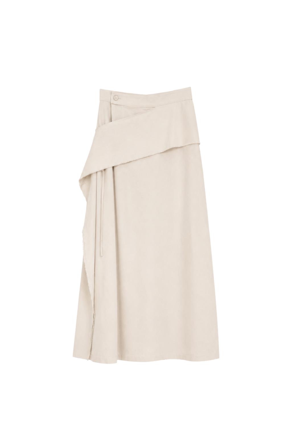 cotton-linen pleated wide ivory pants (in-stock)